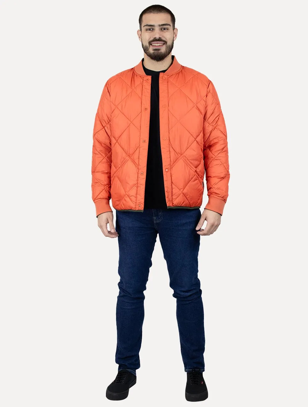 Jaqueta Calvin Klein Jeans Dupla Face Bomber Reversivel Verde Oliva