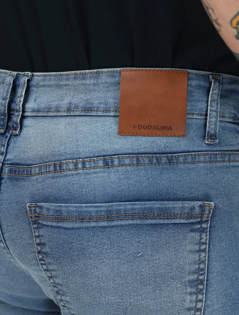 Calça Dudalina Jeans Masculina Right Vintage Azul Claro