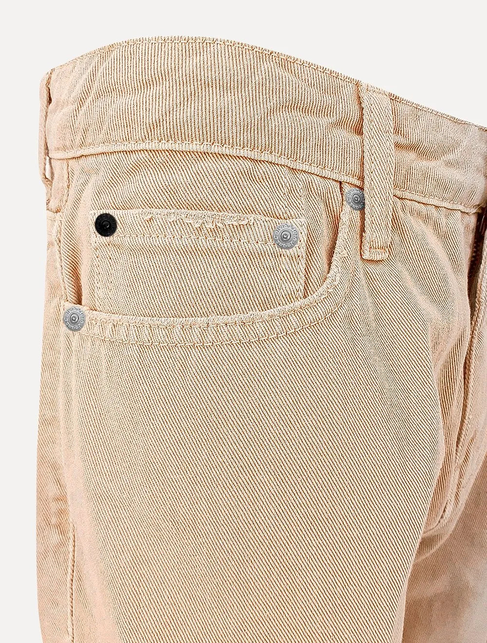 Bermuda Calvin Klein Jeans Destroyed Label Cáqui Claro