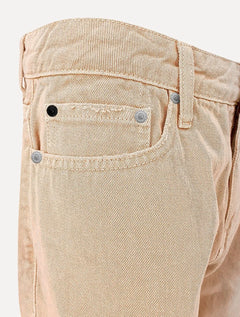 Bermuda Calvin Klein Jeans Destroyed Label Cáqui Claro