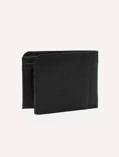 Carteira Calvin Klein Jeans Masculina Couro CK Queima Preta