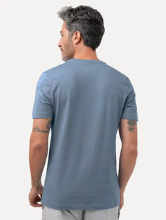 Camiseta Aramis Masculina Basic Lisa Azul Indigo