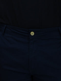Bermuda King & Joe Masculina Slim Sarja Azul Marinho