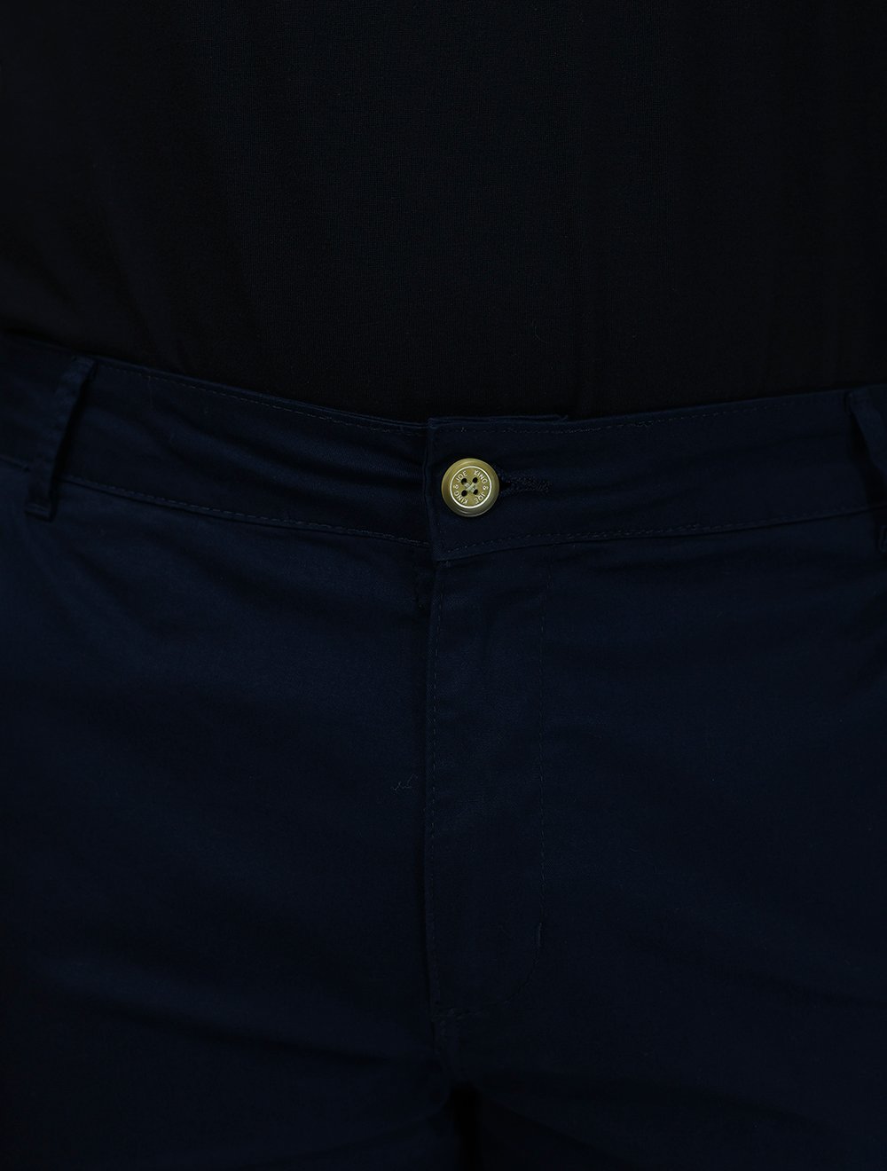 Bermuda King & Joe Masculina Slim Sarja Azul Marinho