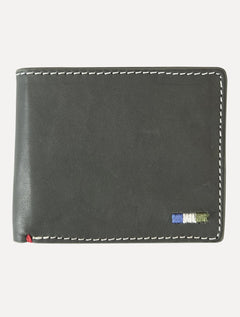 Carteira Reserva Masculina Couro Parma Cinza Escuro