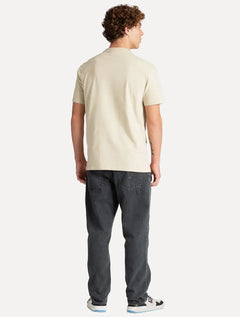 Camiseta Tommy Hilfiger Masculina Regular Badge Logo Tee Areia