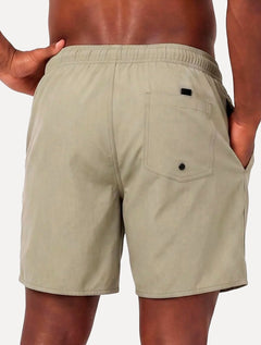 Short Aramis Masculino D'Água Elastico Logo Cáqui Médio