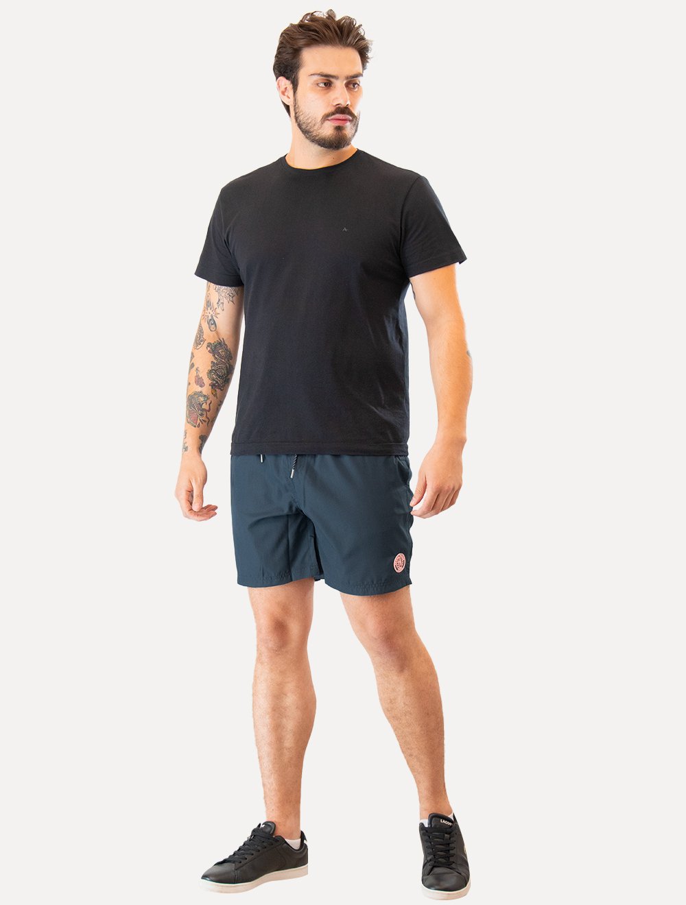 Short Original Penguin Masculino D'Água Basic Patch Azul Marinho