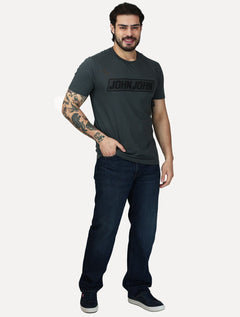 Camiseta John John Masculina Slim Fit Guide Cinza Escuro