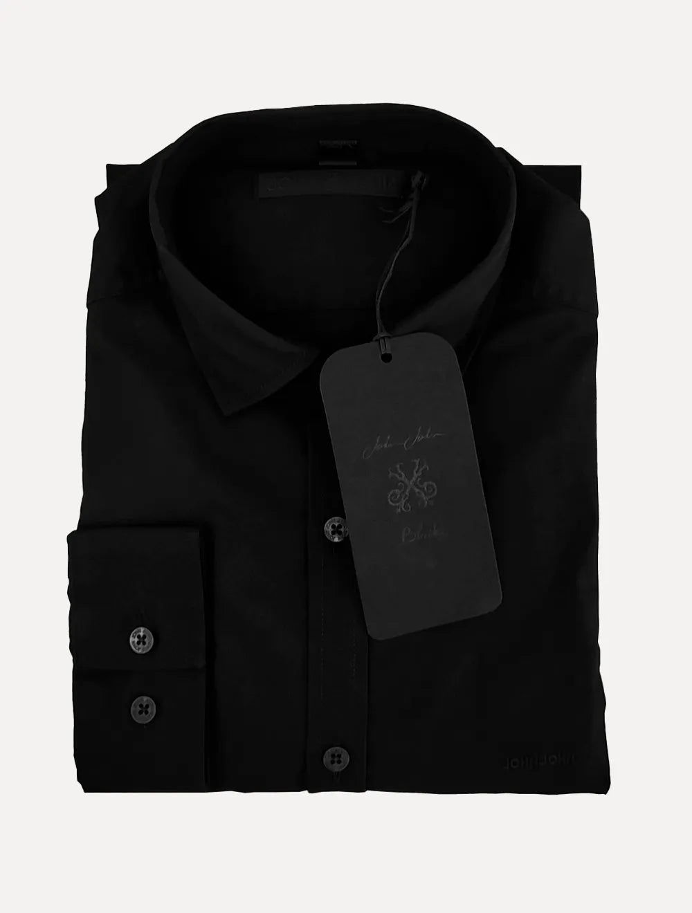 Camisa John John Masculina New Slim Logo Preta