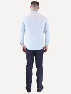 Camisa Tommy Hilfiger Masculina Regular Wrinkle Free Verde Claro