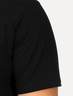 Camiseta John John Masculina Regular Embossed Logo Black Preta