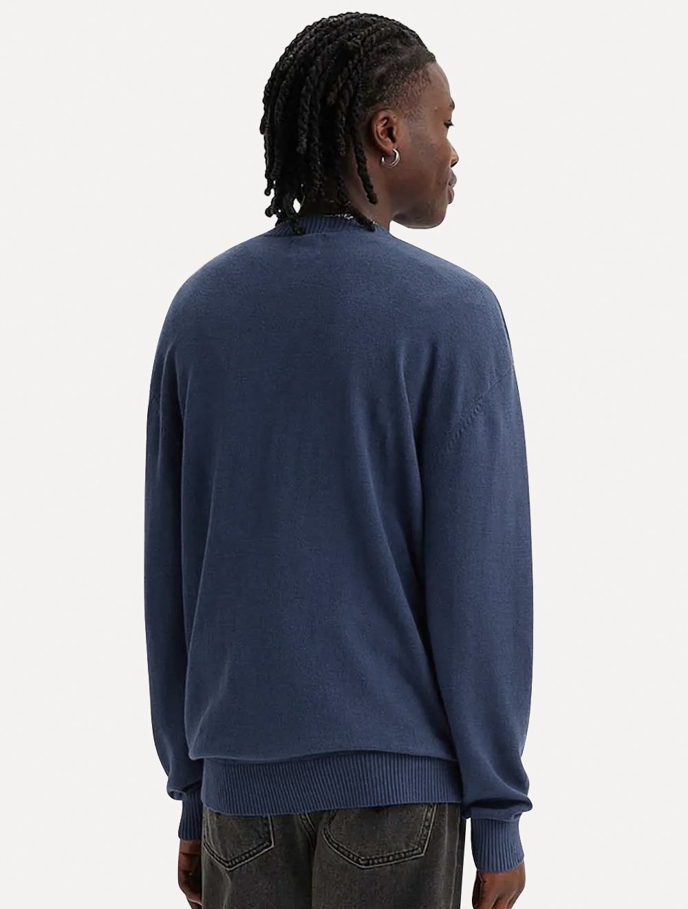 Suéter Levis Masculino Crewneck Red Tab Azul Marinho