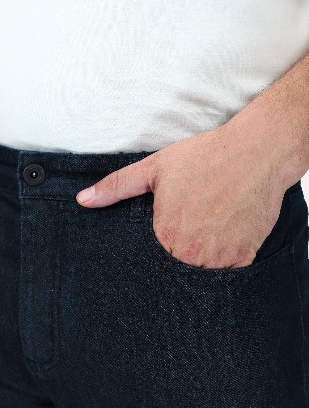 Calça King & Joe Jeans Masculina Regular Smoke Black Azul Marinho