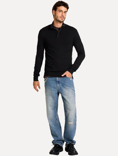 Suéter John John Masculino Regular Fit Tricot Jimmy Preto