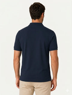 Polo Individual Masculina Comfort Pima Soft Touch Azul Marinho