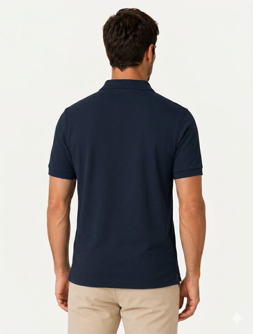 Polo Individual Masculina Comfort Pima Soft Touch Azul Marinho