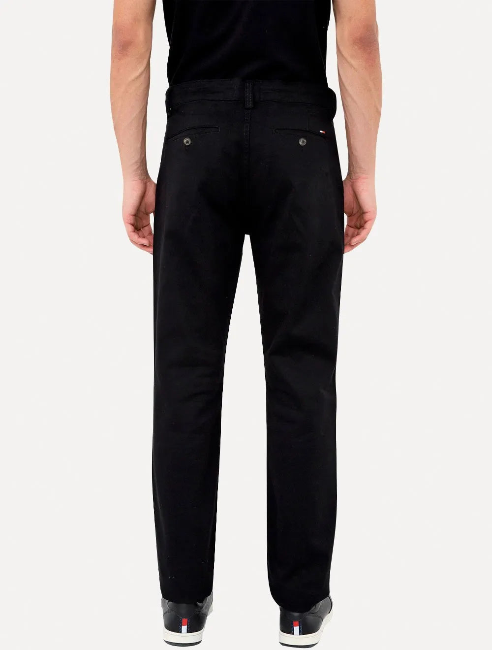 Calça Tommy Hilfiger Masculina de Sarja Brooklyn Preta