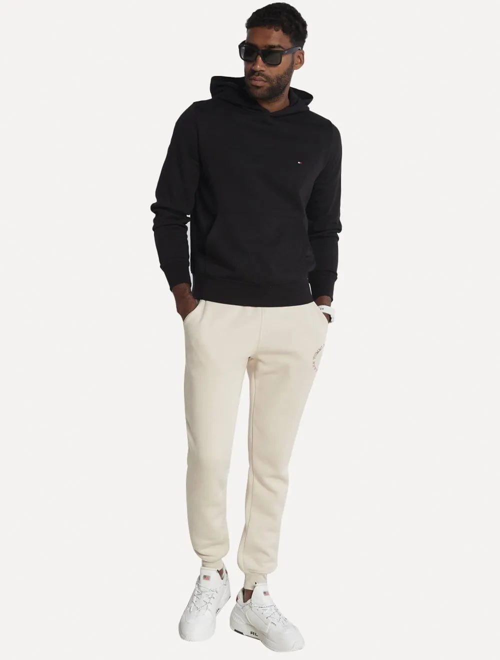 Moletom Tommy Hilfiger Masculino Flag Logo Hoody Preto