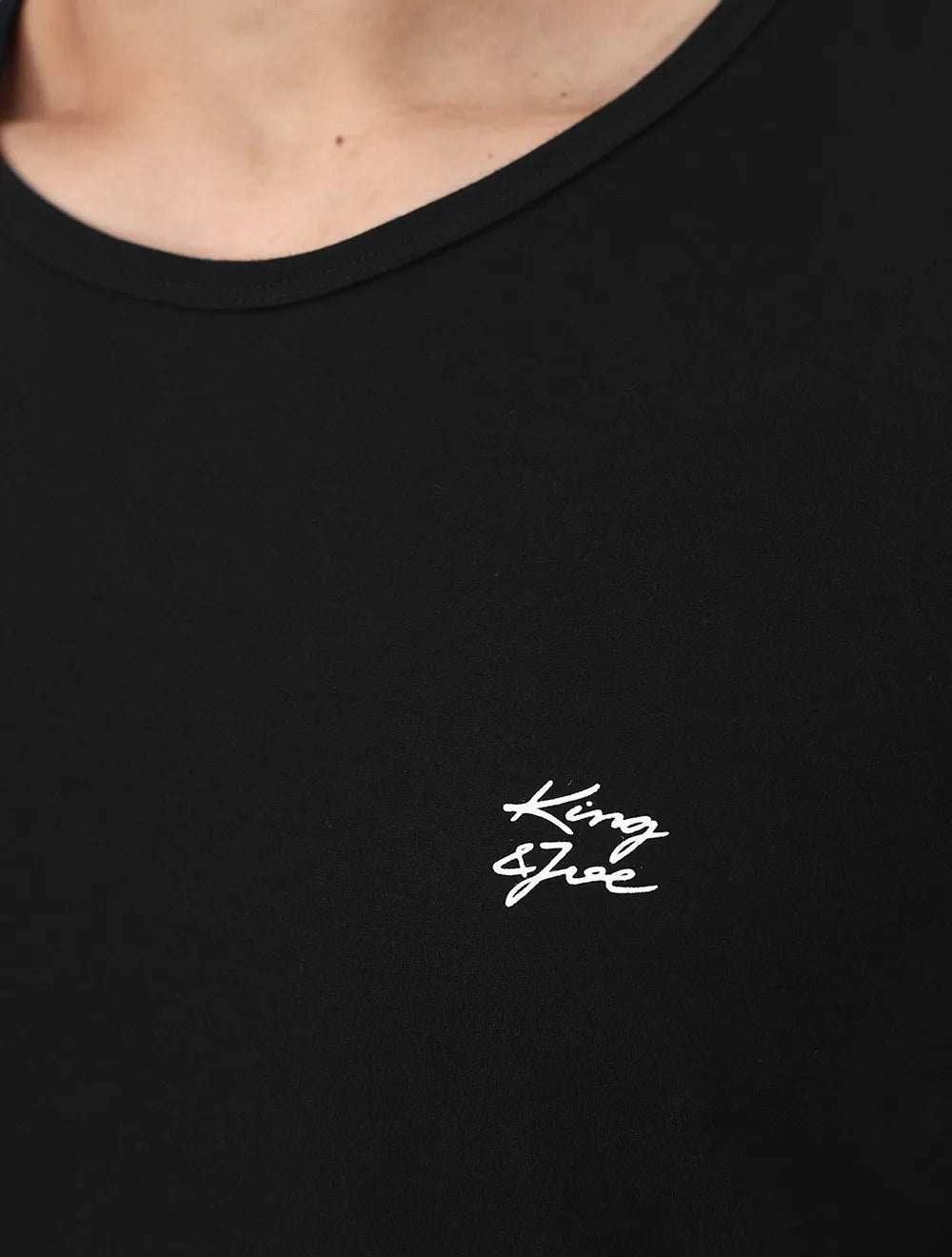Regata King & Joe Masculina Logomania Malha Signature Preta