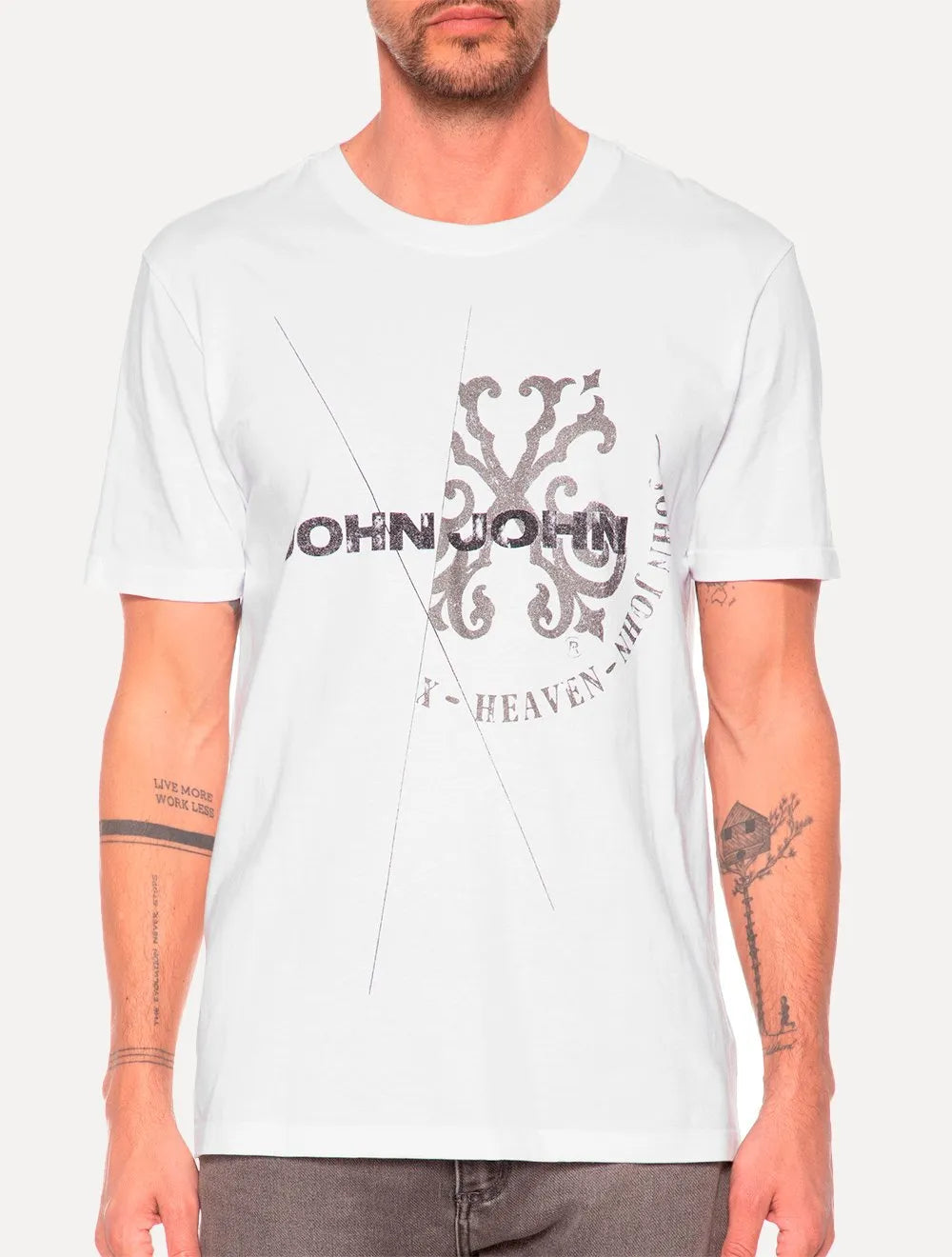 Camiseta John John Masculina Regular Authentic Branca