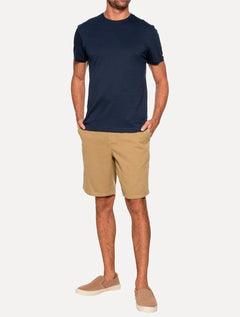 Bermuda Aramis Masculina Chino Color Basica Cáqui Médio