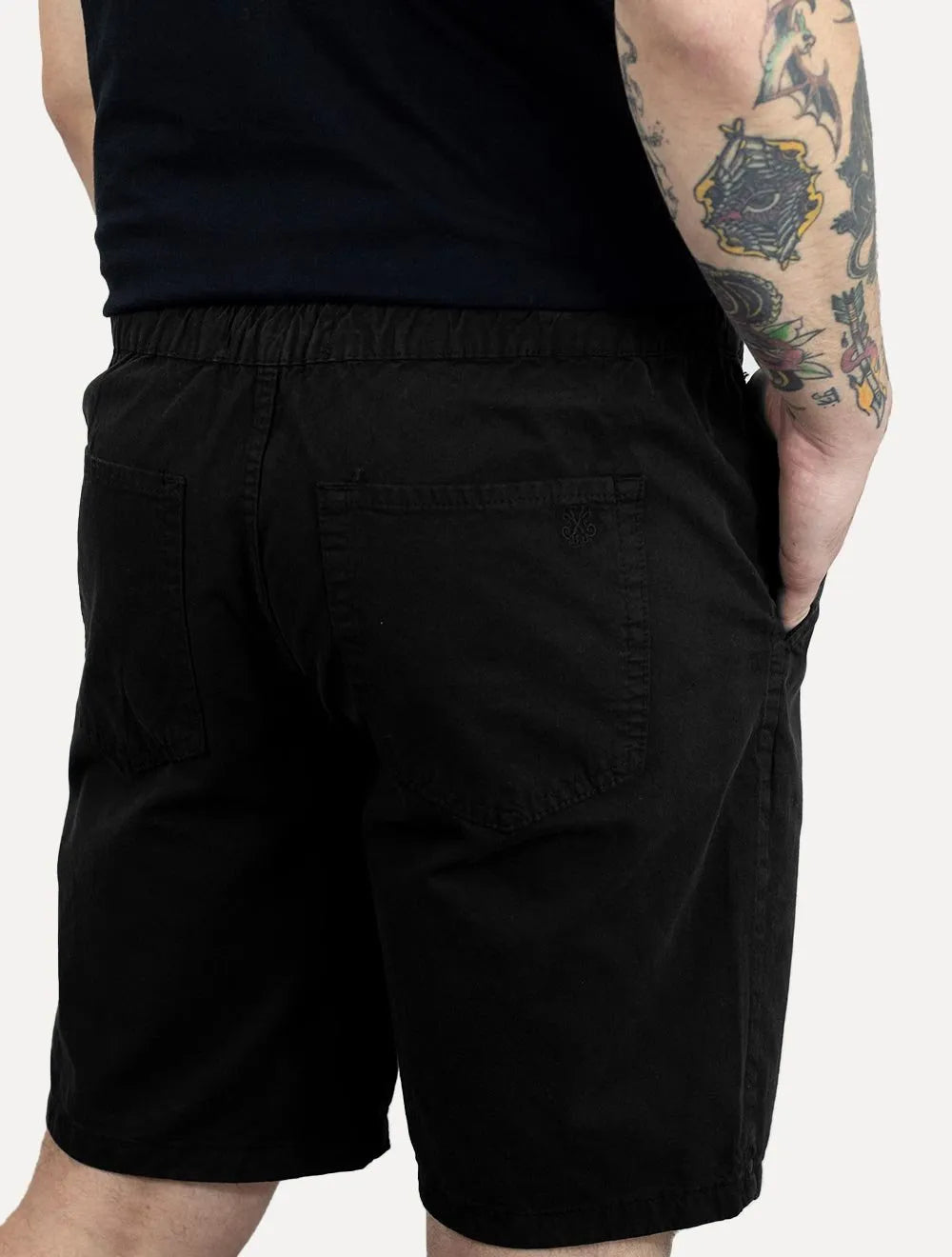Bermuda John John Masculina Reta Cannon Stoned Preta