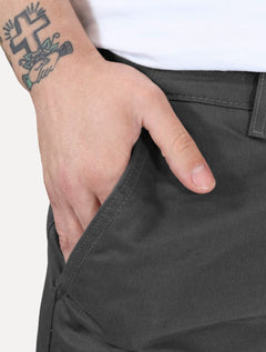 Bermuda Levis Masculina Sarja Chino Straight Cinza Escuro