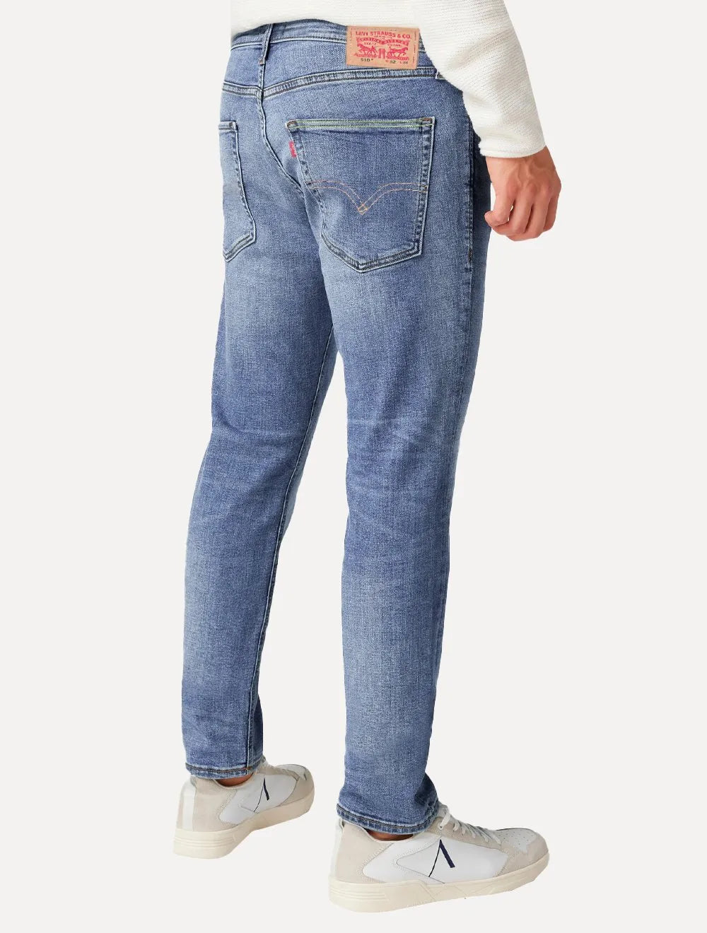 Calça Levis Jeans Masculina 512 Slim Taper Stretch Greenish Azul