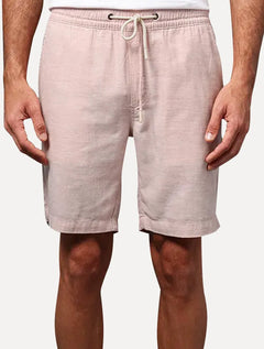 Bermuda Calvin Klein Jeans Masculina Cadarço Cotton Rosa Claro