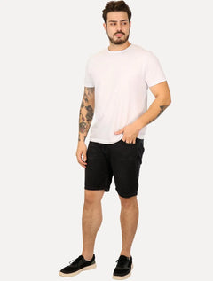 Bermuda John John Masculina Jeans Gluto Black Médio
