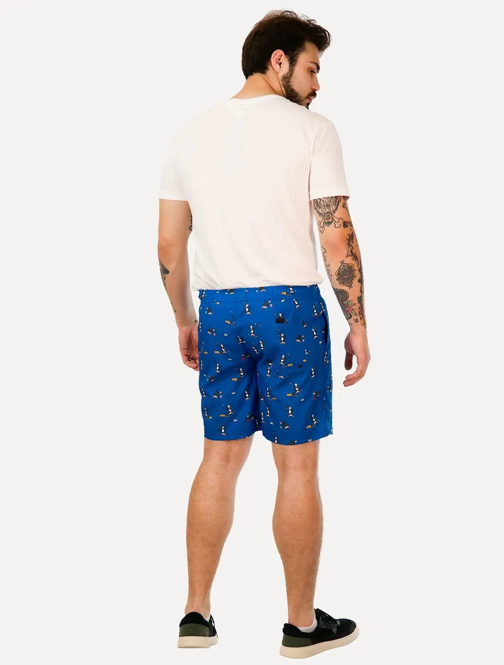 Short Original Penguin Masculino D'Água Sports Azul Royal