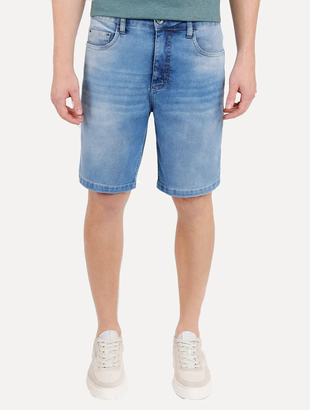 Bermuda Aramis Jeans Masculina Five Pockets Medium Sky Clara