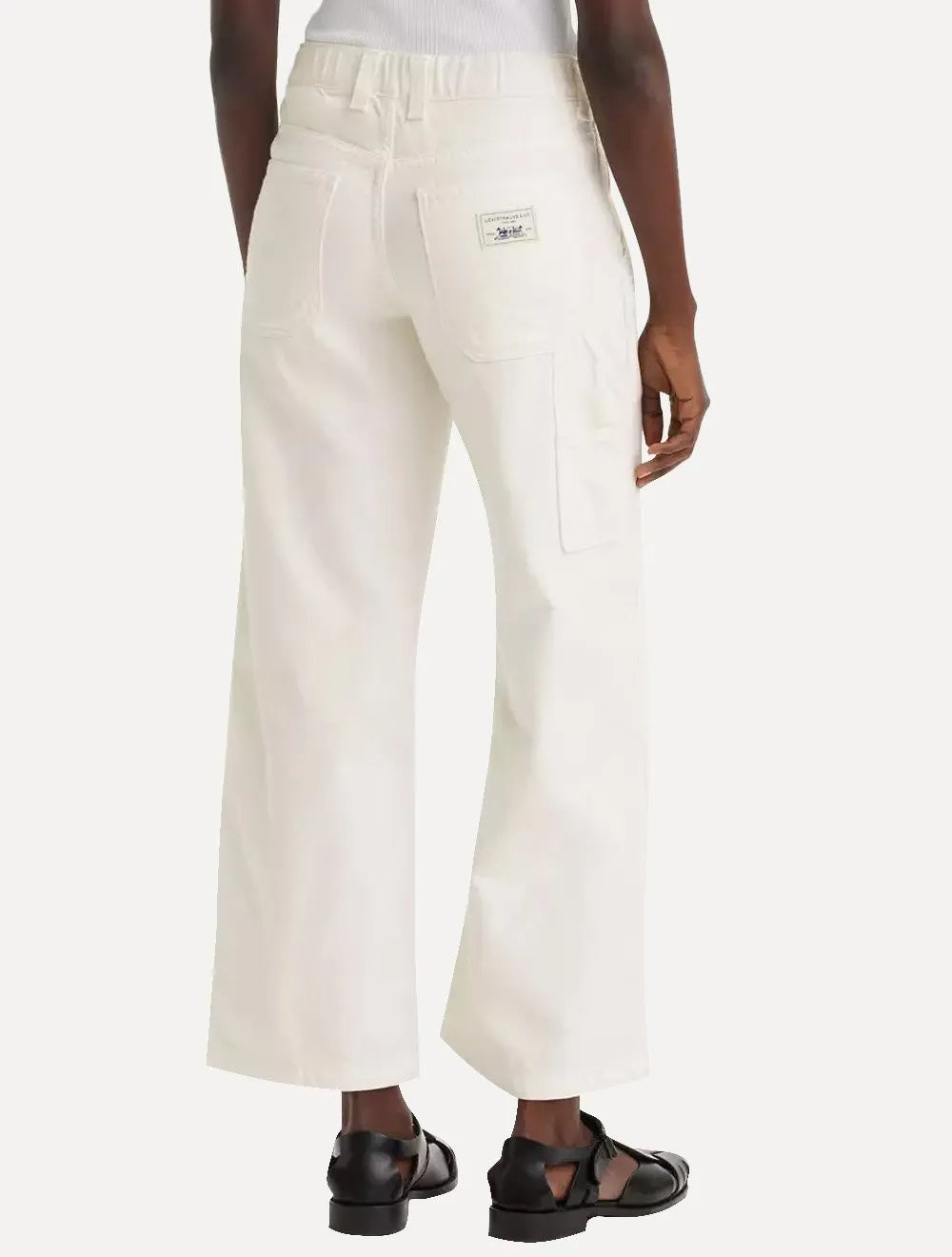 Calça Levis Jeans Feminina 501 Crop Lightweight Branca