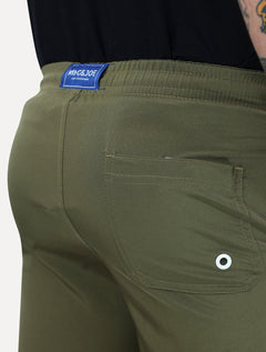 Short King & Joe Masculina Nylon Flex Colors Verde Militar