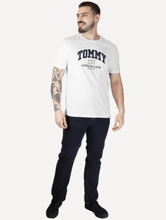 Camiseta Tommy Jeans Masculina Regular Athletic Club Branca