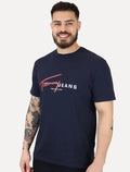 Camiseta Tommy Jeans Signature NY Center Azul Marinho