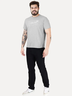 Camiseta Levis Masculina Relaxed Center Logo Stripe Cinza Mescla