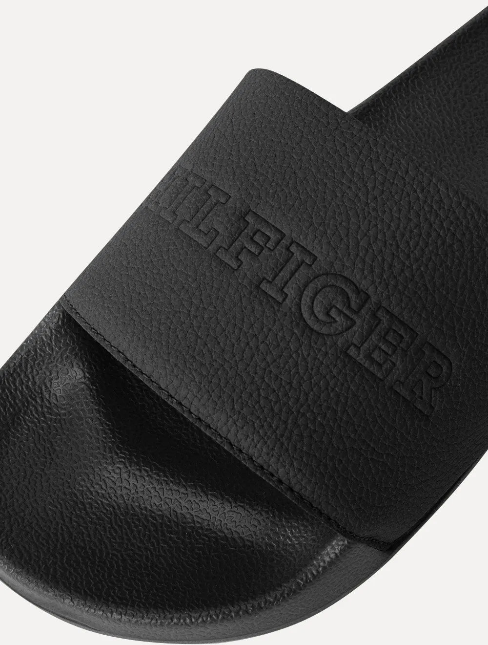 Chinelo Tommy Hilfiger Tumble Pool Slide Preto