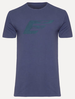 Camiseta Ellus Masculina Cotton Fine Maxi Easa Classic Azul