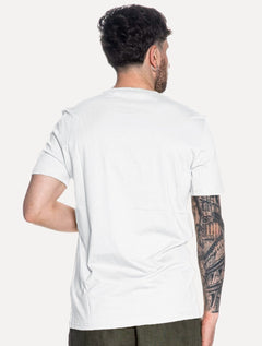Camiseta Guess Masculina Rubber Est.1981 Stoned Branca