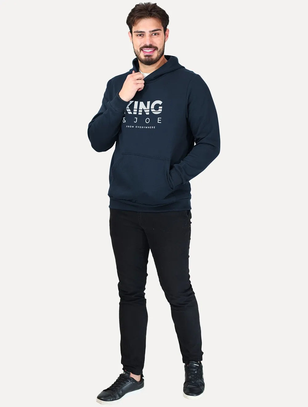 Blusão King & Joe Masculino Moletom Capuz From Everywhere Azul Marinho