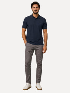 Polo Individual Masculina Comfort Pima Soft Touch Azul Marinho