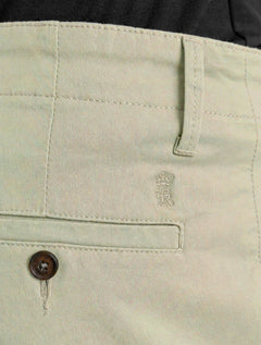 Calça Sergio K Masculina Chino Sarja Elastano Cáqui Claro
