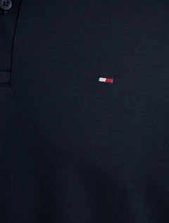 Polo Tommy Hilfiger Masculina Malha Liquid Cotton Essential Azul Marinho