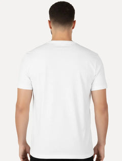 Camiseta Guess Masculina Signature Logo Triangle Branca