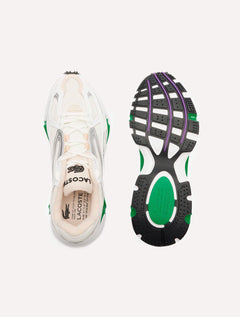 Tênis Lacoste Masculino L003 Textile 2K24 Wht/Grn Branco