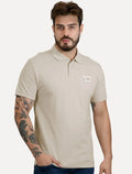 Polo Tommy Jeans Masculina Regular Corp Chest Areia