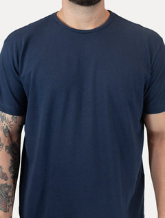 Camiseta King & Joe Masculina Comfort Piquet Premium Azul Marinho