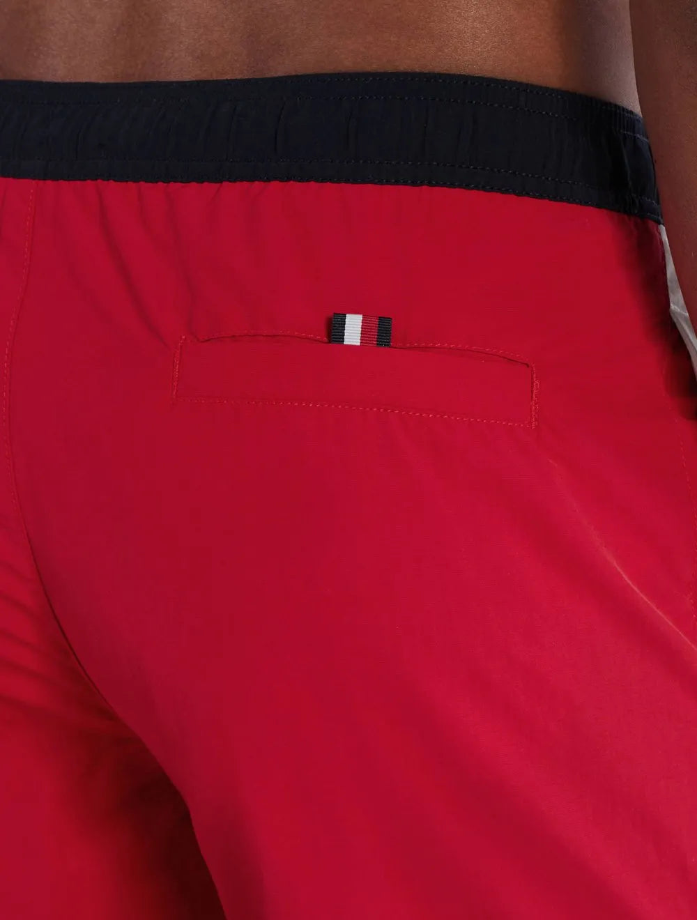 Short Tommy Hilfiger Long Drawstring Colourblock Sash Vermelho